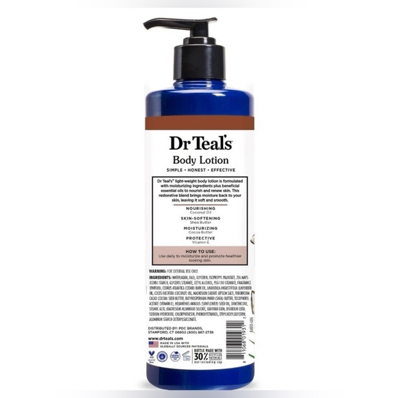 Dr Teal's Nourishing Coconut Oil Body Lotion - 18 fl oz - Picture 2 of 4